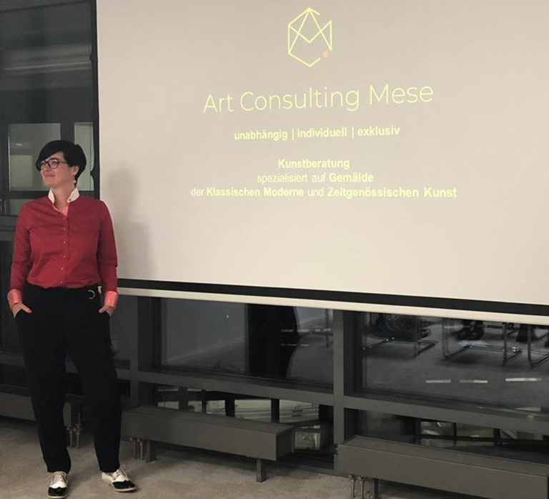 (c) Art Consulting Mese - Agnieszka Mese beim Kunstvortrag in der Kanzlei TIGGES Rechtsanwäte Partnerschaft mbB